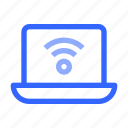 laptop, wifi, connection, hotel, network