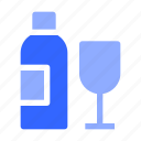 bottle, glass, drink, beverage