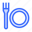 fork, plate, kitchen, dinner, restaurant 
