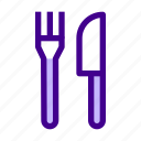fork, knife, kitchen, dinner, restaurant