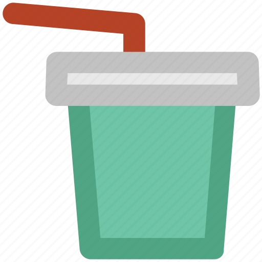 Cold coffee, disposable cup, juice cup, paper cup, smoothie cup, straw cup icon - Download on Iconfinder