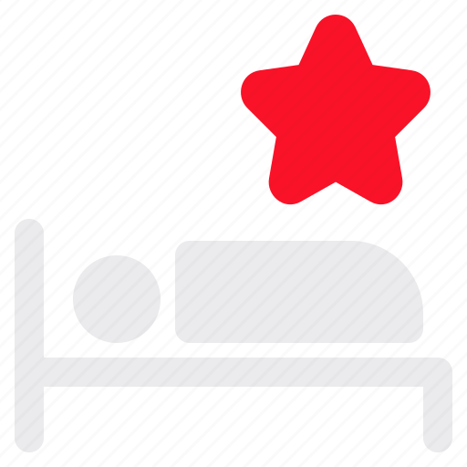 Bed, star, five, stars, bedroom, comfort icon - Download on Iconfinder