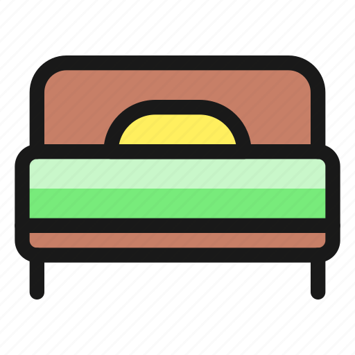 Hotel, bed, single icon - Download on Iconfinder