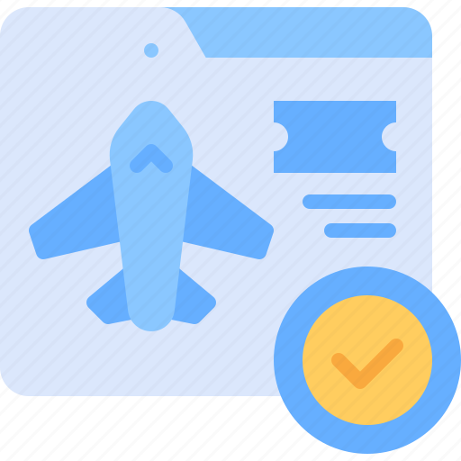 Booking, online, flight, plane, book icon - Download on Iconfinder