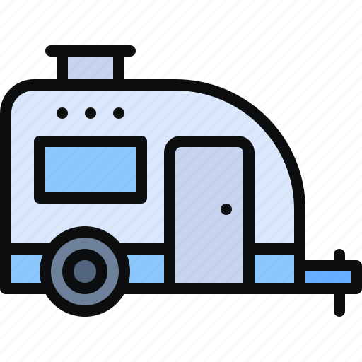 Caravan, transportation, van, vehicle, transport icon - Download on Iconfinder