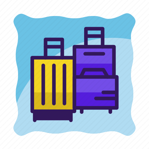 Bag, baggage, hotel, luggage, suitcase, tourism, travel icon icon - Download on Iconfinder