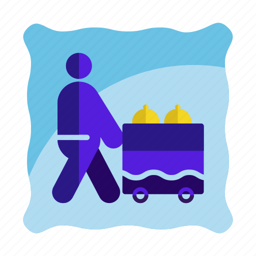 Bellboy, food serving, hotel, hotel service, room service icon icon - Download on Iconfinder