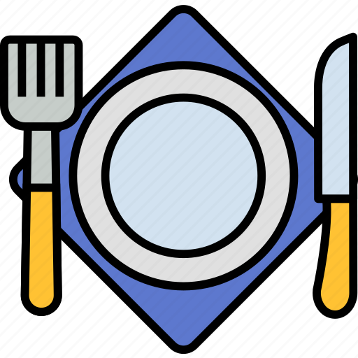 Dinner, restaurant, dish, food, plate, hotel, meal icon - Download on Iconfinder