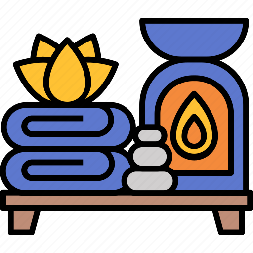Spa, aroma, candle, hotel, stone, health, relax icon - Download on Iconfinder