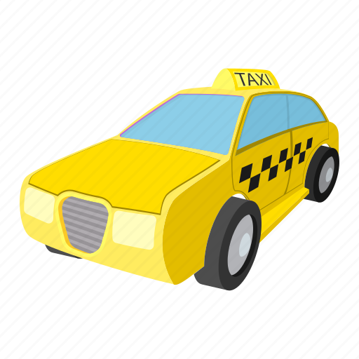 Cab, car, cartoon, taxi, traffic, travel, yellow icon - Download on Iconfinder
