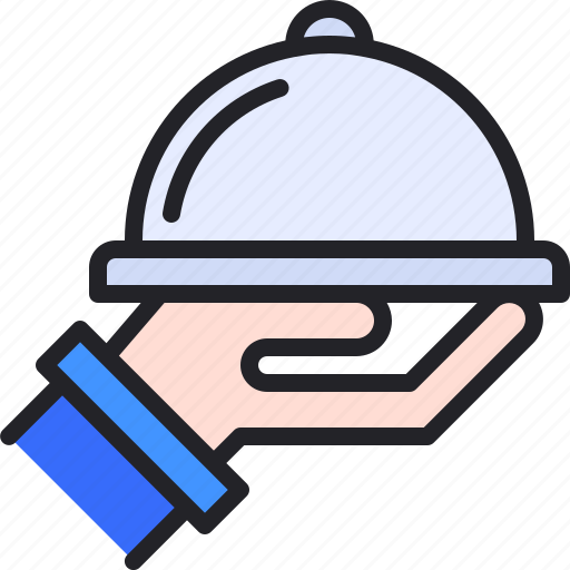 Food, hand, plate, restaurant, tray icon - Download on Iconfinder