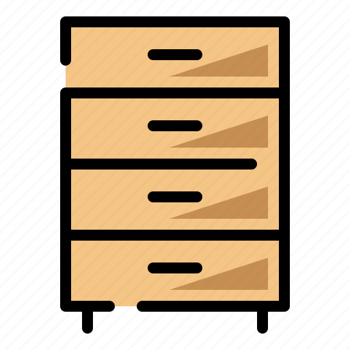 Drawers, storage drawers, cabinet, cupboard icon - Download on Iconfinder