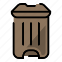 trash, bin, step bin, step trash can