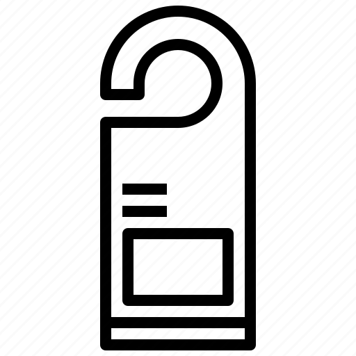 Disturb, door, hanger, sign, signaling, sleeping icon - Download on Iconfinder