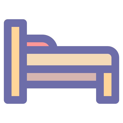 Bed, furniture, interior, pillow, rest icon - Free download