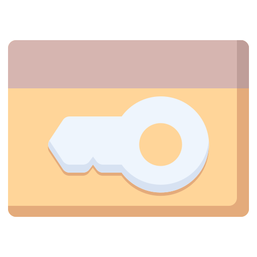 Card, door, key, lock, security icon - Free download