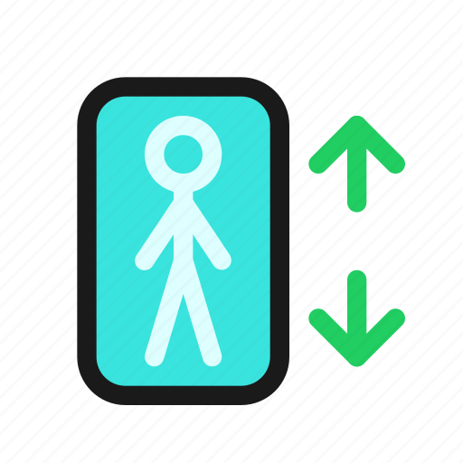 Elevator, lift, building, floor, level, deck, signage icon - Download on Iconfinder