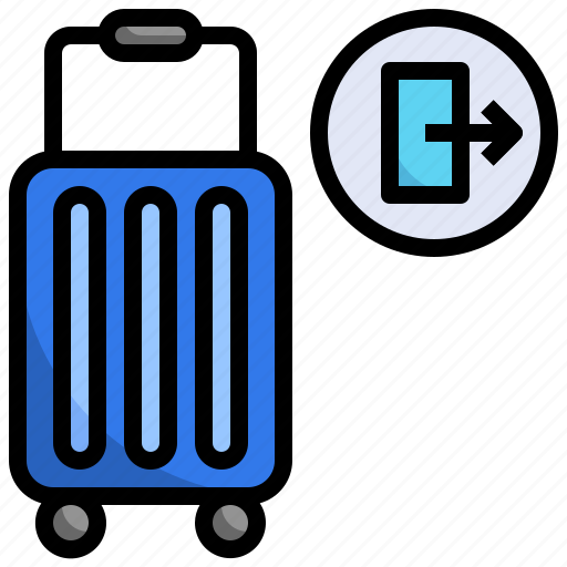 Check, out, hotel, front, desk, reception, luggage icon - Download on Iconfinder