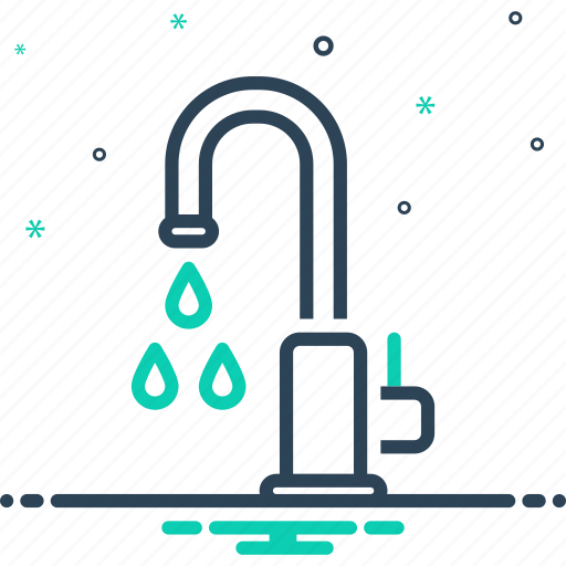 Drop, faucet, hygiene, plumbing, spigot, tumble, water icon - Download on Iconfinder
