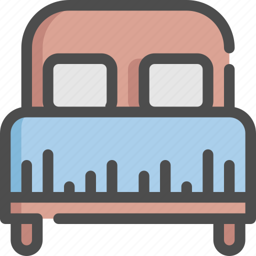 Bed, double, hotel, service, size, travel, twin icon - Download on Iconfinder