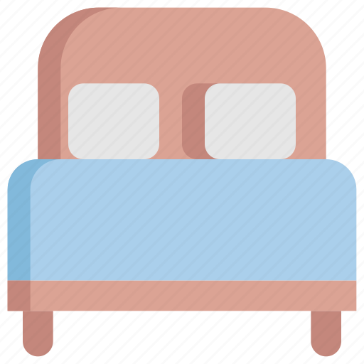 Bed, bedroom, double, hotel, service, travel, vacation icon - Download on Iconfinder