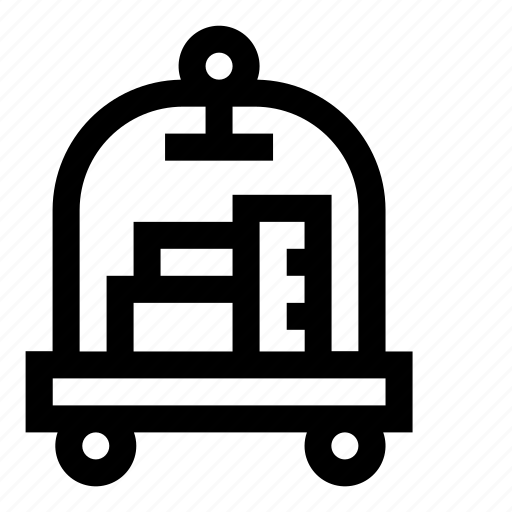 Hotel, luggage, travel, trolley icon - Download on Iconfinder