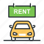 car rent, service, transport, vehicle 