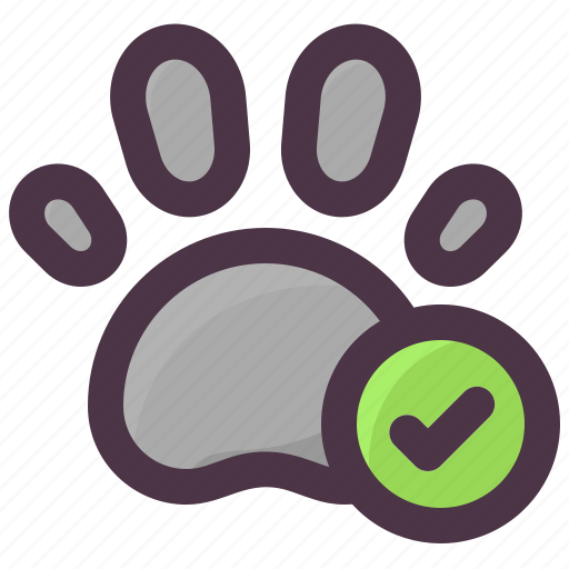 Allowed, footprint, hotel, pet, sign icon - Download on Iconfinder