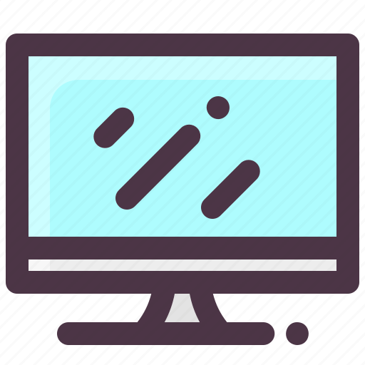 Display, electronic, monitor, screen, tv icon - Download on Iconfinder