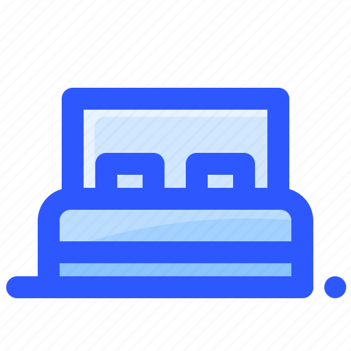 Bed, bedroom, double, furniture, hotel icon - Download on Iconfinder