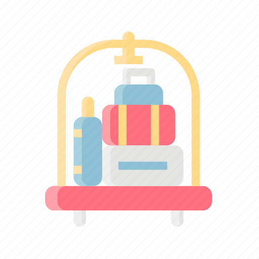 Basket, cart, luggage, service, transport, trolley icon - Download on Iconfinder