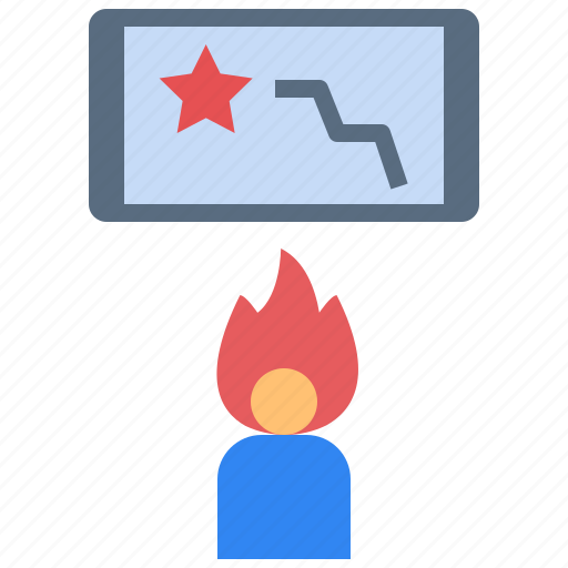 Loss, ranking, down, competition, gambling, hothead icon - Download on Iconfinder