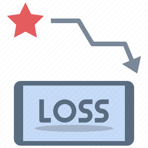 Loss, ranking, down, point, game, performance icon - Download on Iconfinder