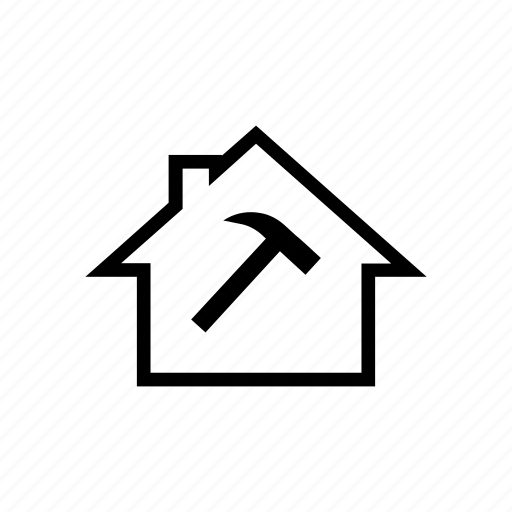Bricolage, building, construction, contractor, hammer, house, tool icon - Download on Iconfinder