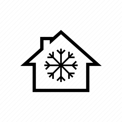 Air conditioning, cold, cool, cooling, house, snow, winter icon - Download on Iconfinder