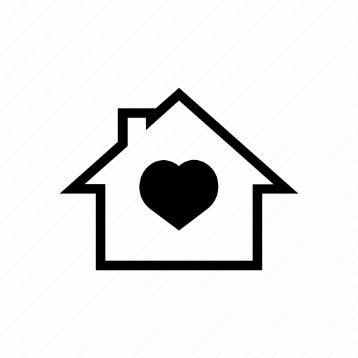 Heart, home, house, lovers, owner, favorite, romantic icon - Download on Iconfinder