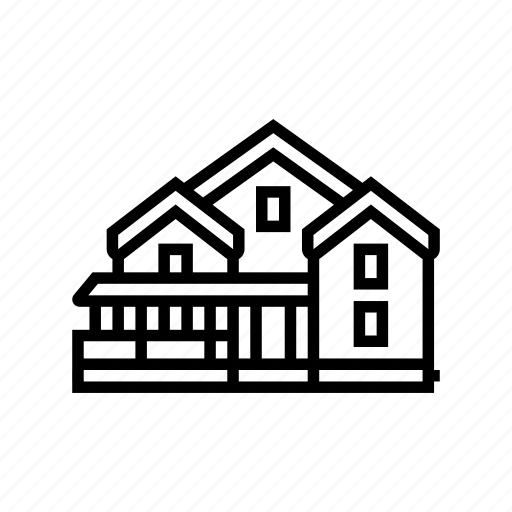 Cottage, house, architectural, exterior, cape, cod, condo icon - Download on Iconfinder
