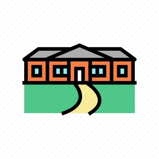 Ranch, house, architectural, exterior, cape, cod icon - Download on Iconfinder