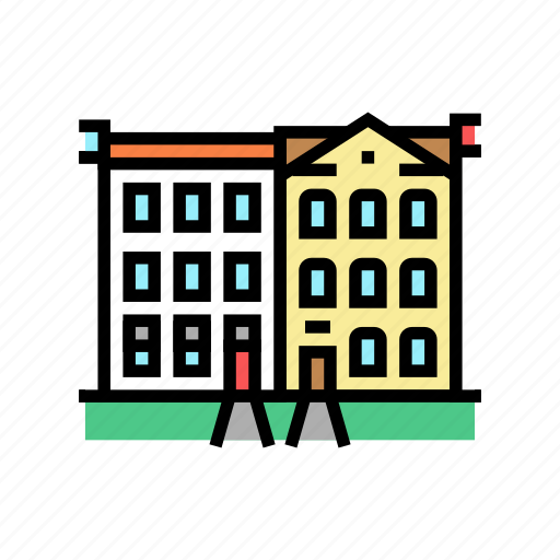 Townhome, house, architectural, exterior, cape, cod icon - Download on Iconfinder