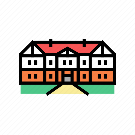 Tudor, house, architectural, exterior, cape, cod icon - Download on Iconfinder