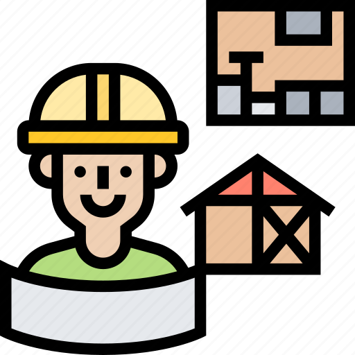 Engineer, architect, house, building, plan icon - Download on Iconfinder