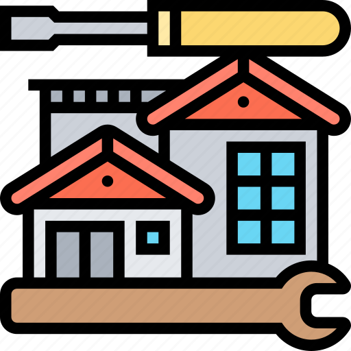 Home, house, renovation, reconstruction, improvement icon - Download on Iconfinder