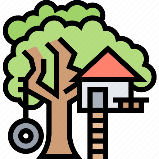 Treehouse, cabin, playground, adventure, childhood icon - Download on Iconfinder