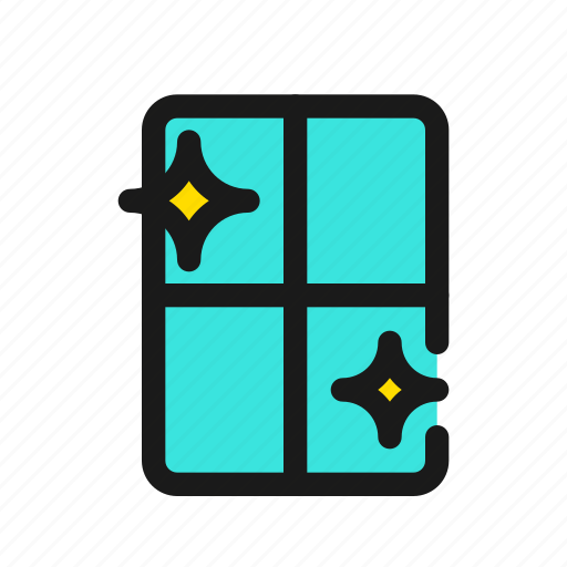 Window, cleaning, clean, sparkling, sparkles, glass, washing icon - Download on Iconfinder