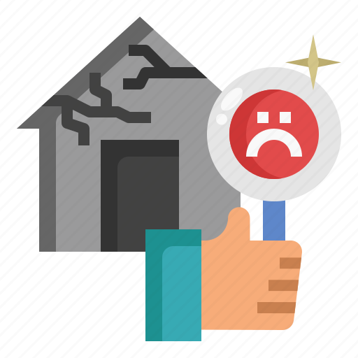 Old, house, cracks, collapse, ruined, dilapidated icon - Download on Iconfinder