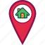 address, home, location, map, pin 