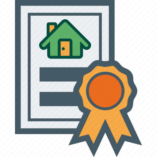 Deed, estate, house, legal, owner, paper, real icon - Download on Iconfinder