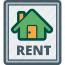 estate, house, real, rent, rental, sign