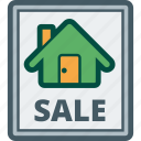 estate, house, real, sale, sell, sign