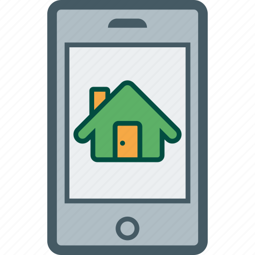 Estate, home, house, mobile, real, rent, smartphone icon - Download on Iconfinder